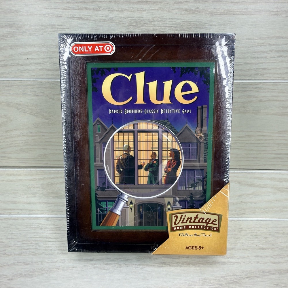 Clue Vintage Game Collection 2009 Target Exclusive Wooden Box NEW SEALED